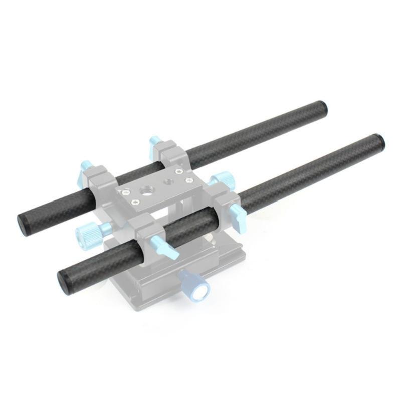 10/15/25/30/40cm Carbon Fiber Tube Rod 15mm Telephoto Lens Support for Rig Rail Clamp System Follow Focusing DSLR Camera