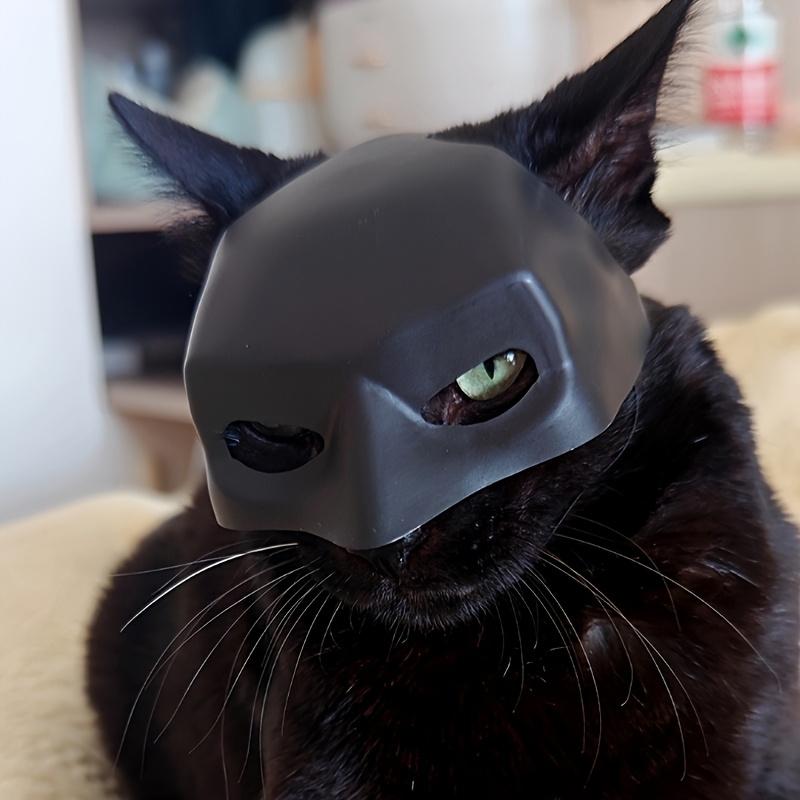Prank Funny Black Bat/White Styling Pet Cat Photo Mask, Easter Halloween Masquerade Party Pet Supplies