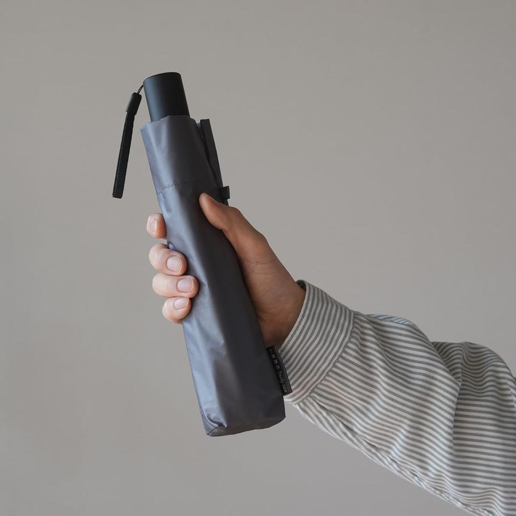 Komiya Shoten Automatic Opening and Closing Fully Sun and Rain Folding UV Easy To Folding Sun Automatic Opening and Closing 55cm Umbrella, 55cm,