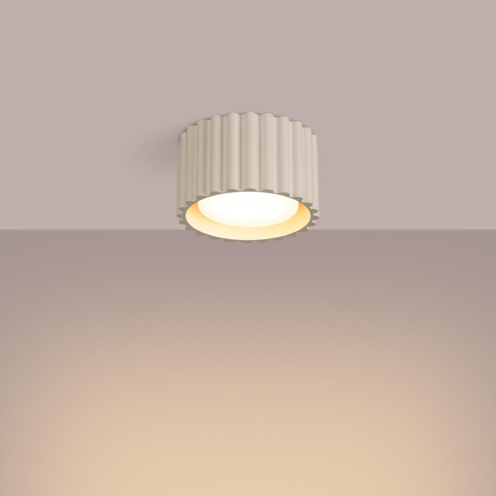 Ceiling Light Aura 1 Gx53 Beige Alu Sollux Sl.1792