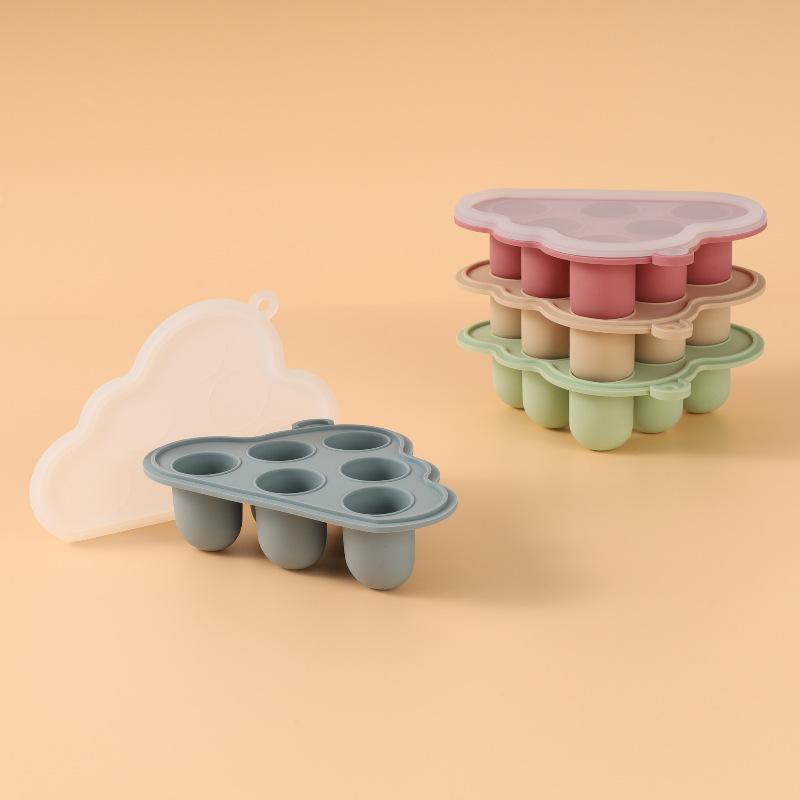 Wiederverwendbare Gel-Silikonformen für Babynahrung, Gefriertablett, Snack-Gefrieraufbewahrungsbox, Gebäck- und Gebäck-Silikonformen, 1 Stück