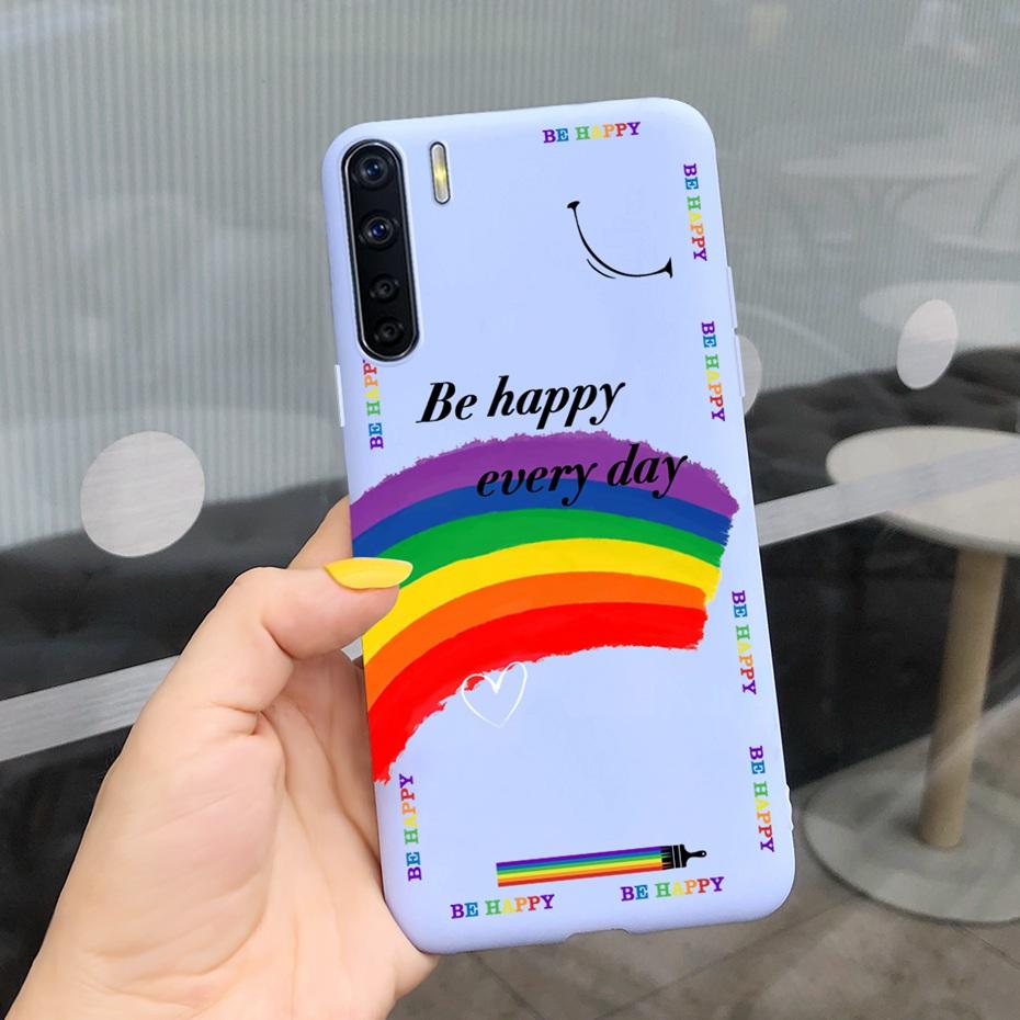 For OPPO A91 Case Oppo F15 CPH2001 CPH2021 Lovely Printing Jelly Silicone Soft Phone Back Cover Cases For Oppo Reno3 CPH2043