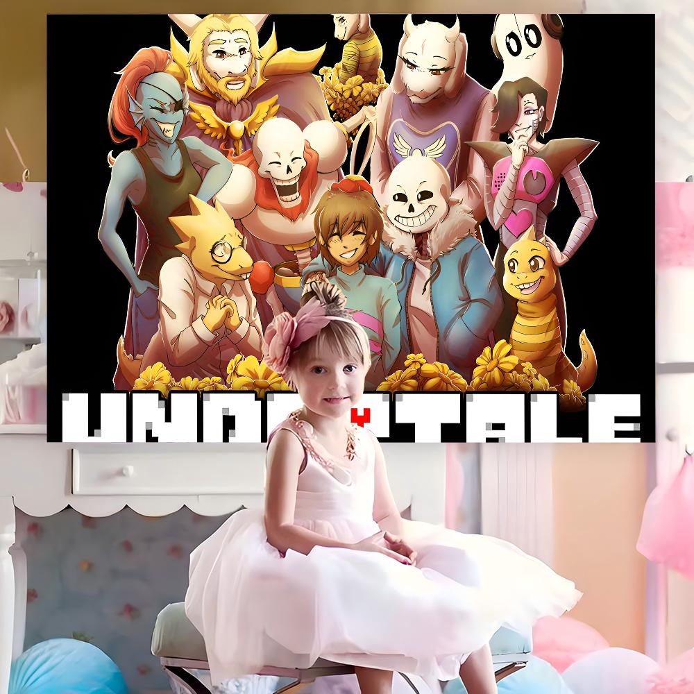 

Аниме Дизайн Игра Undertale Фон для Фотосъемки Тропическое Лето Фон для Фотобудки Фотозона 74x94cm(29x37in)