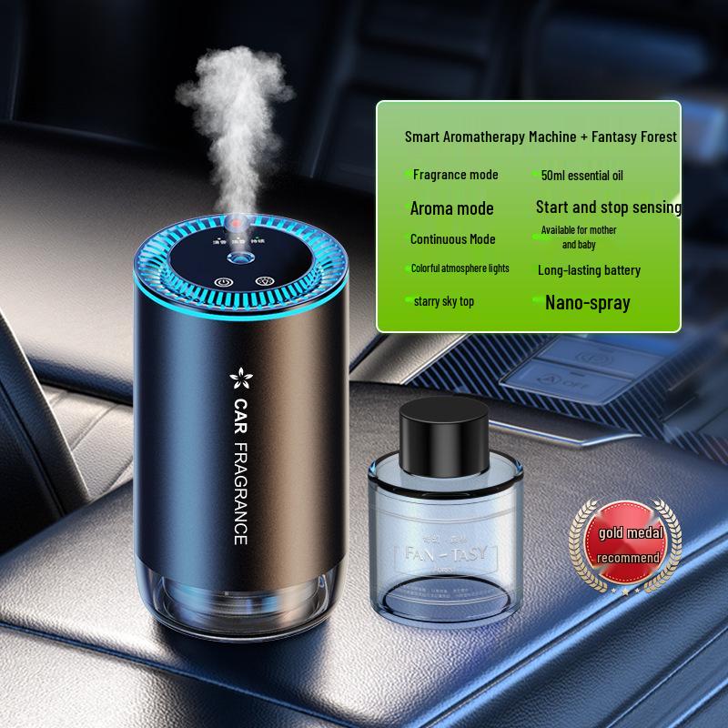 Starry Sky Car Aroma Diffuser - Intelligent Spray Air Freshener with Auto Start/Stop Feature 