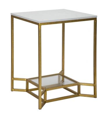 Table Double Marble Cm 47X47X60