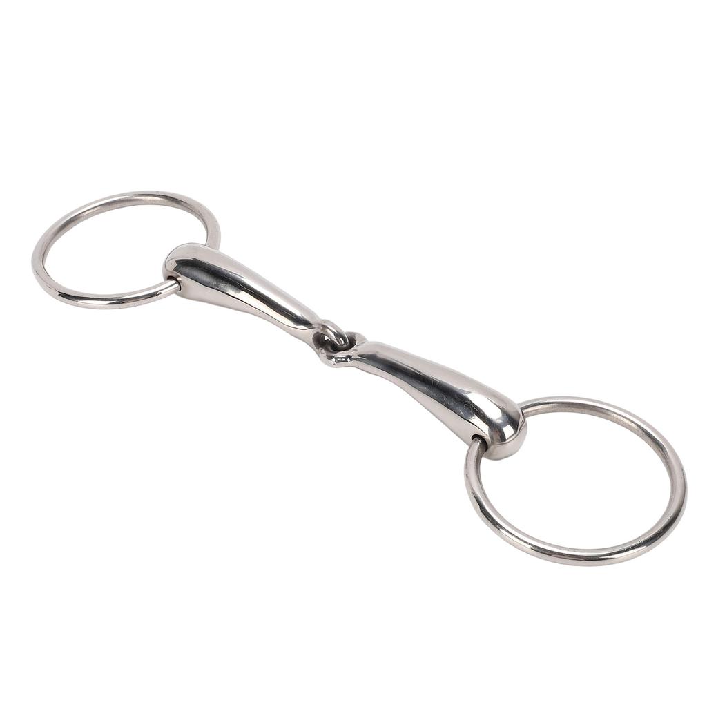 Horse Bit 290mm Length Bite Prevention Stainless Steel Horse Snaffle Bit for Farm