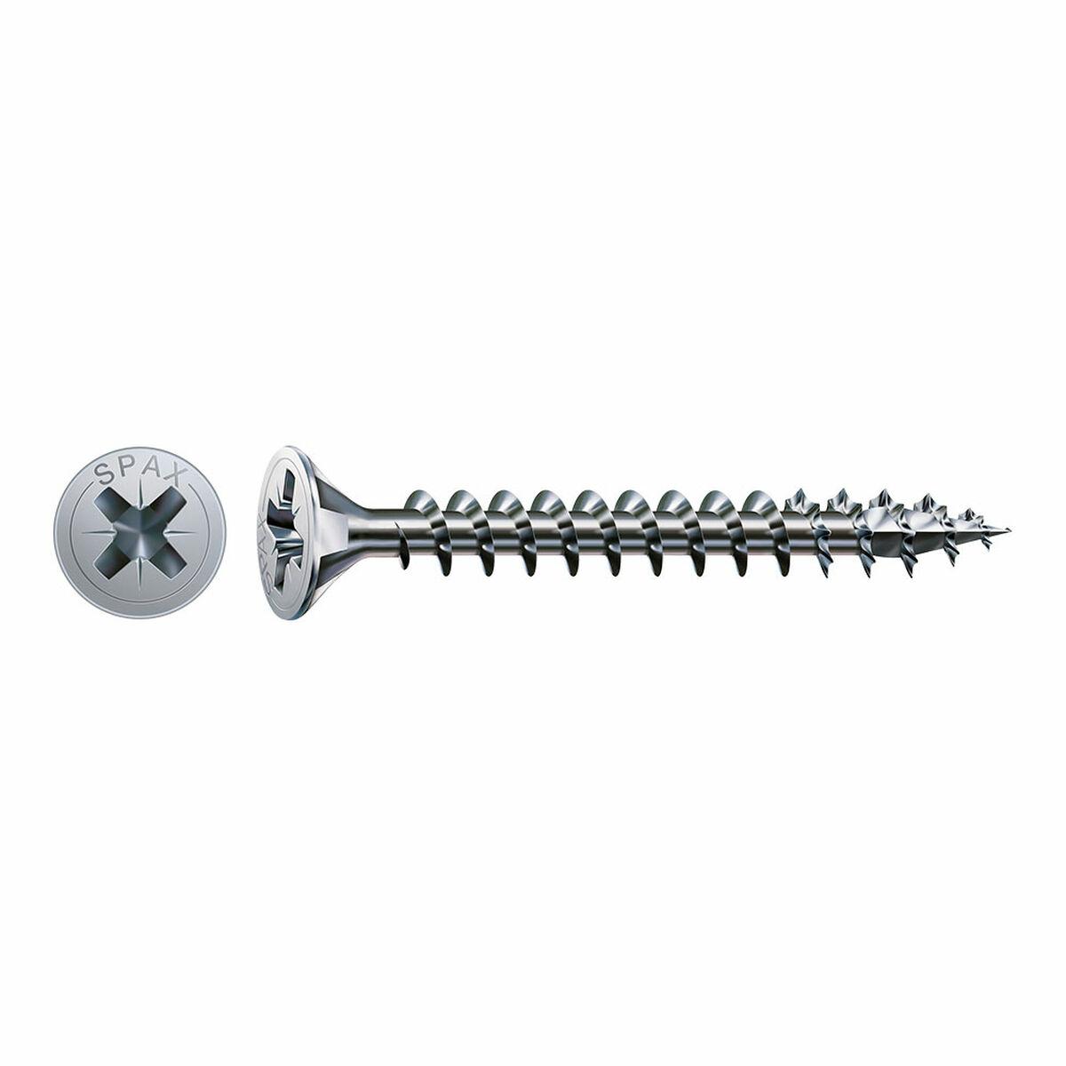 

Boîte à vis SPAX Vis à bois Tête plate (3 x 20 mm) (3,0 x 20 mm) TU прозрачный