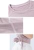 Ballet Short Sleeve Short Tops for Women Practice Wear Stretch Blouse Adjustable Gathers Classical Dance Ballroom Dance Dance Top Dance Costume Yoga