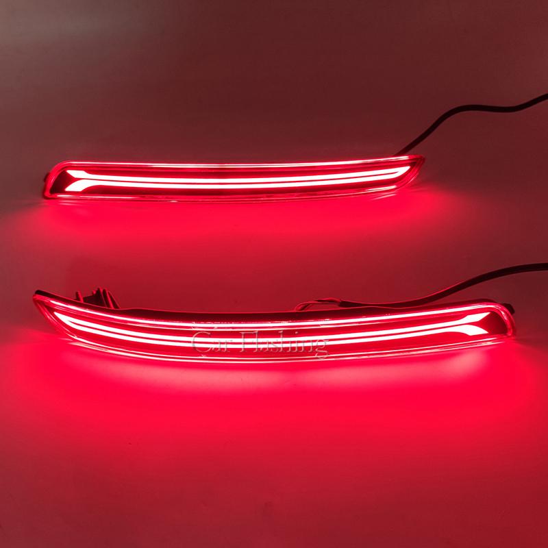 1 Set LED Rear Bumper Reflector Light Driving Brake Turn Signl Lamp For KIA RIO Sedan 4 Doors 2012 2013 2014 2015