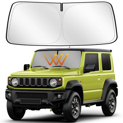 ZATOOTO slnečná clona na čelné sklo pre Suzuki Jimny Sierra UV bez prísavky zatemňovacia UV ochrana tienenie vozidlo špecifický dizajn QD106 & (JB64/JB74),