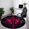 1pc Butterfly Artwork Chair Carpet for Office, Round Non Slip Durable Large Size Office Carpet, Suitable for Office