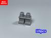 Non-Toxic 10Pcs Moc Bricks Unmovable Short Legs Pants Blank 4Cm Action Figure Body Part Assembles Particles Building Blocks Toys Gifts