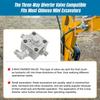 3 Way Diverter Valve Mini Excavator Throttle Spare Replacement Parts with Hydraulic Accessories Screws