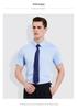 80-Count Double-Ply Men's Long-Sleeve Business Casual Shirt - Combed Cotton Blend Uniform for Young and Middle-Aged Professionals