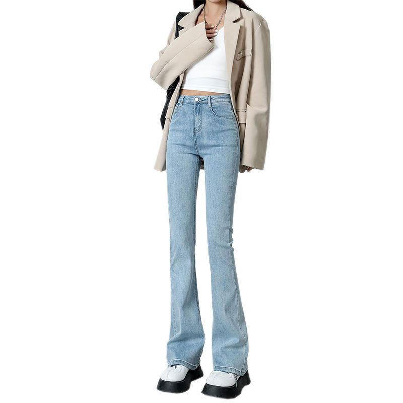 High Waist Slim Fit Denim Jeans For Women With Stretch Cotton Fabric Spring 2023 Style