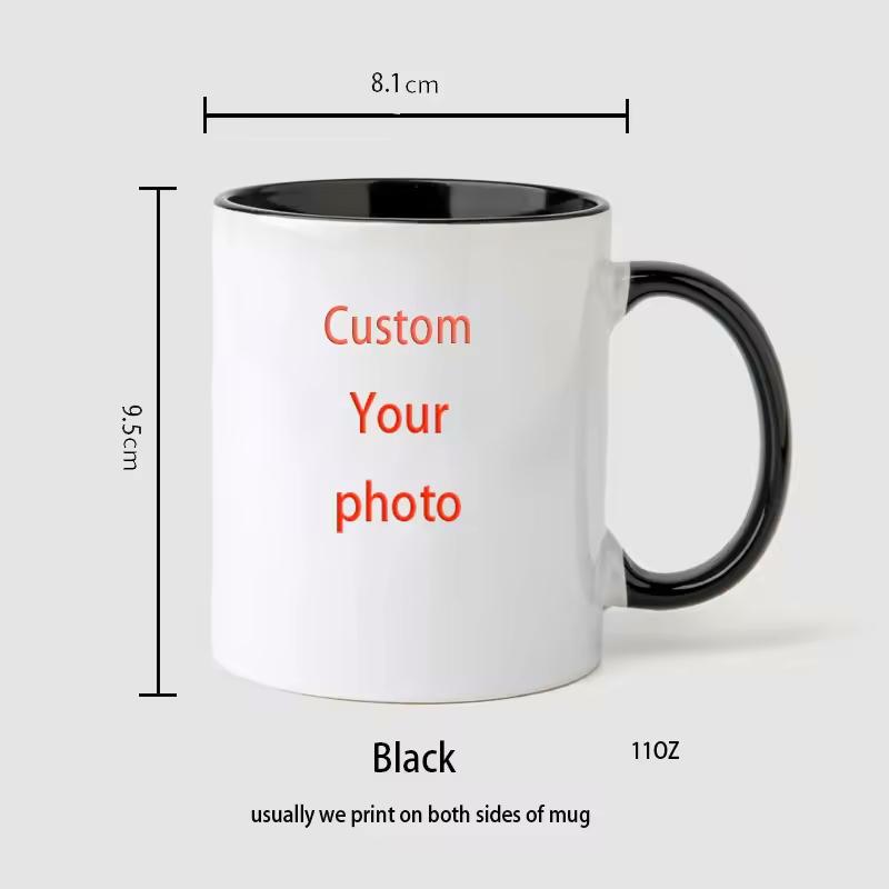 DIY Your Photo Mug,  Name  Text Cup,ize Coffee Mugs, Tea Cups, Mothers Fathers day, Christmas New Year Best Gift