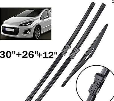 Suitable for Peugeot 308 308SW SW 2007-2013 Front and Rear Windshield Wiper Wiper Blades
