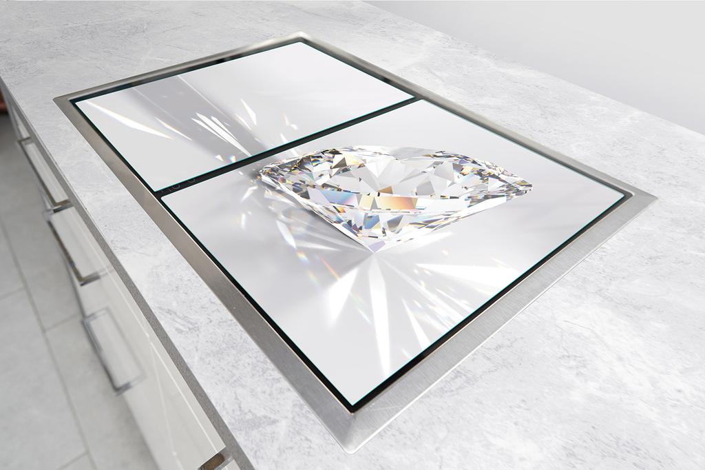SZKLANA PŁYTA OCHRONNA NA KUCHENKĘ 90x52 DIAMENT