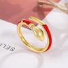 Women's High-End Red String Snake Year Adjustable Ring - New Year Gift