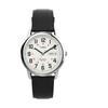 Timex Men's EasyReader Watch, Black/Silver Tone/White/D/35mm. 35mm, Easy-to-read Wristwatch.