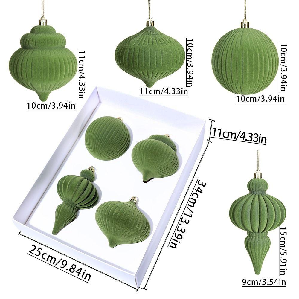 4pcs Delicate Christmas Ball Pendant Creative Xmas Tree Hanging Ornament  New Year