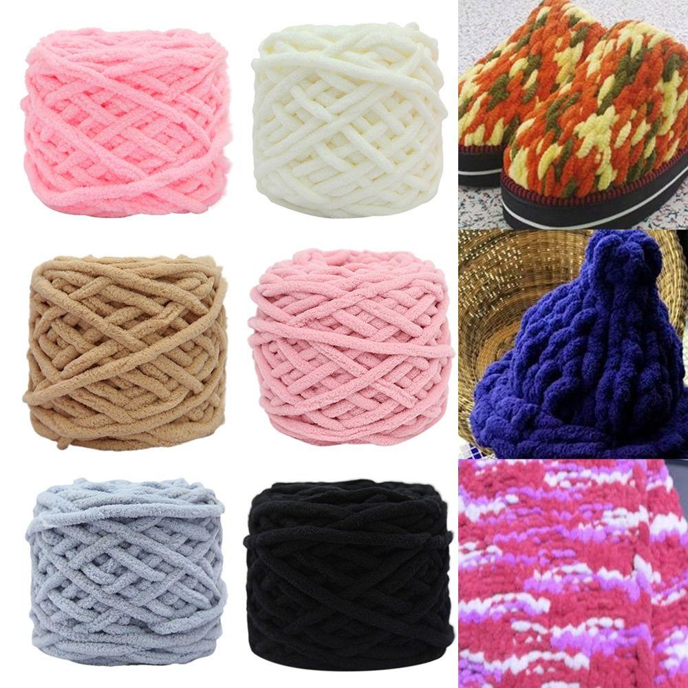 Soft Wool Crochet Yarn Knitting Braided Yarn DIY Woven Thread