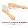 1 Pcs Newborn Hair Brush Infant Comb Head Massager Baby Care Pure Natural Wool Baby Wooden Brush Comb Brush Baby Hairbrush