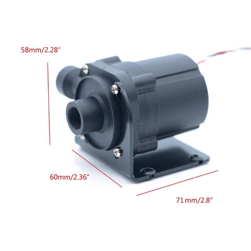 SC600 12V 10W for DC Water Pump 600 L/H G1/4" Input and Output Use for Water Cooling With Holder