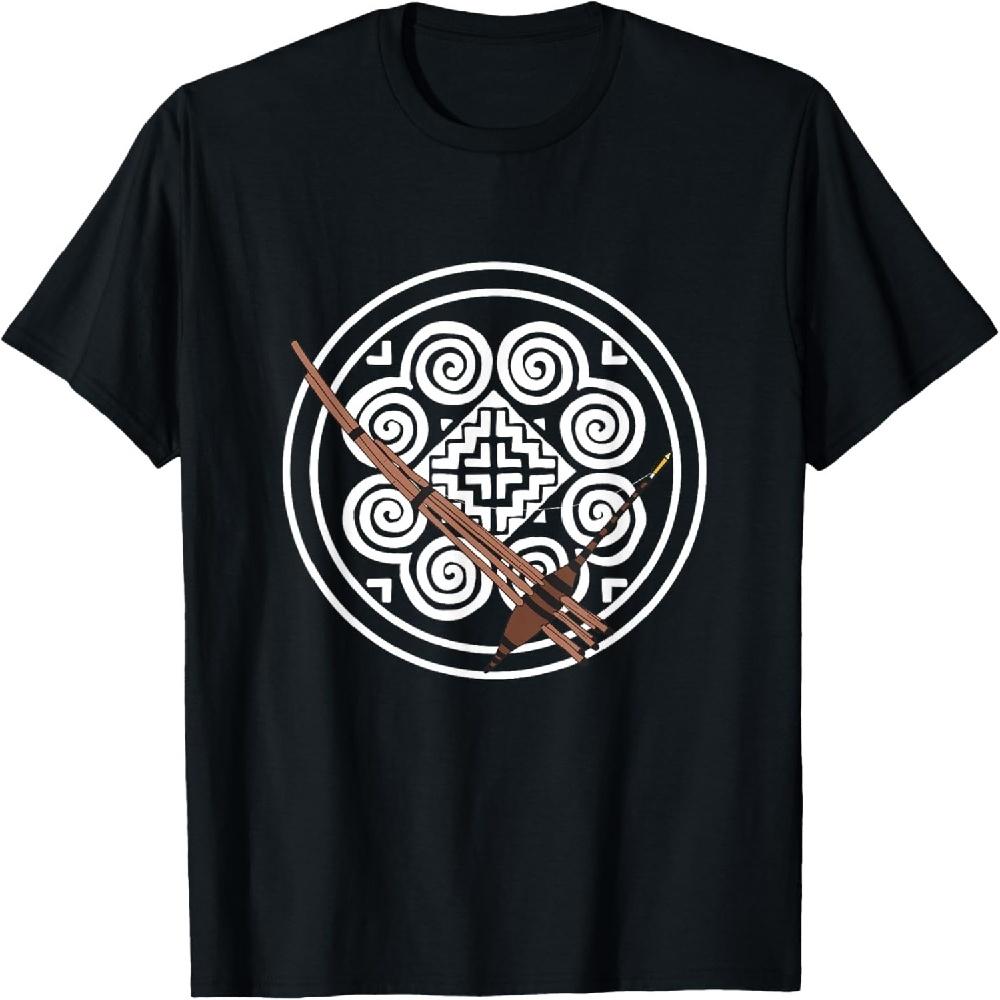 Hmong Miao Hmoob Patterns T-Shirt XXXXXL чёрный