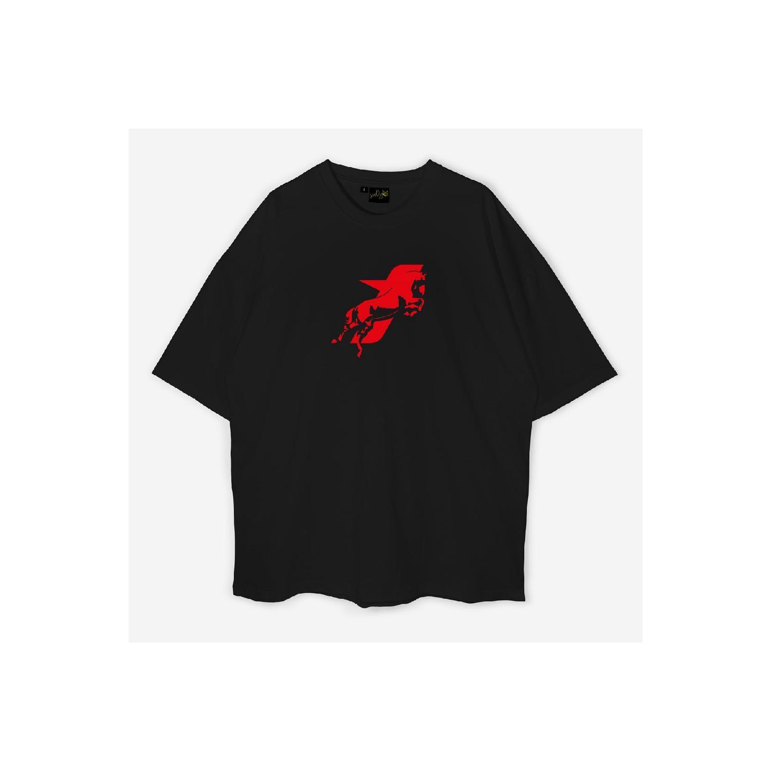 

Motive Taycan V1 Printed Oversize Unisex Tshirt S красный