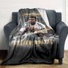 Mbappe Deinen Namen Personalisierbare Decke Überwurf Personalisierbare Decke Ultra-Weich Vielseitig für Sofa Meeresufer Büro Wohnzimmer Ideal für Alle Jahreszeiten