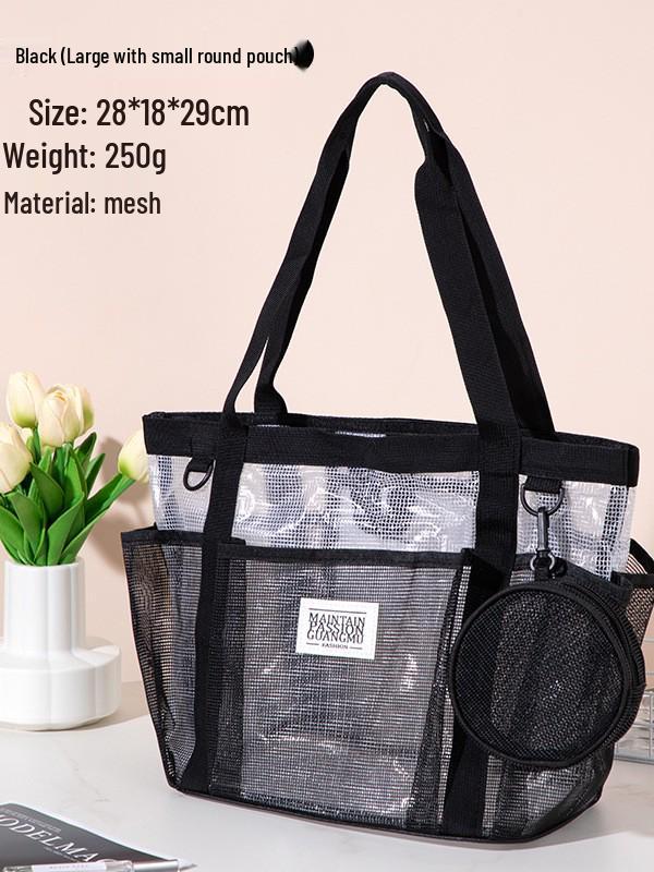 Women's Large Capacity Waterproof Multi-Pocket Mesh Makeup & Toiletry Travel Bag