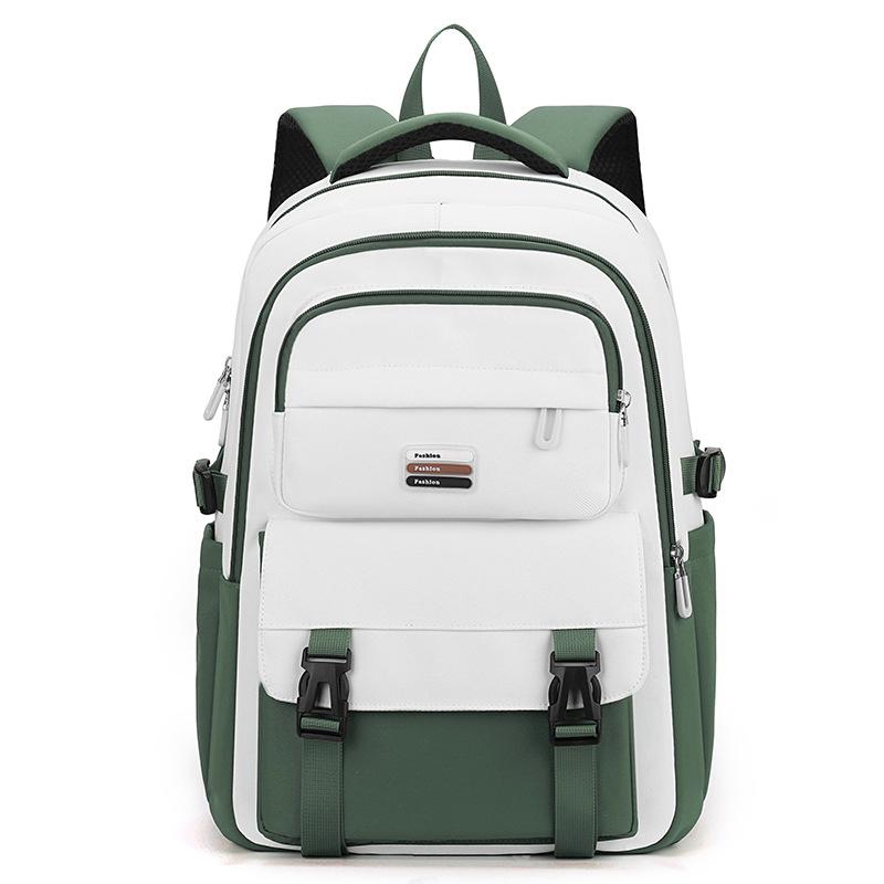 School bag Female primary school students grade 3 to 6 large-capacity backpack Strong and durable Middle school student contrasting color backpack