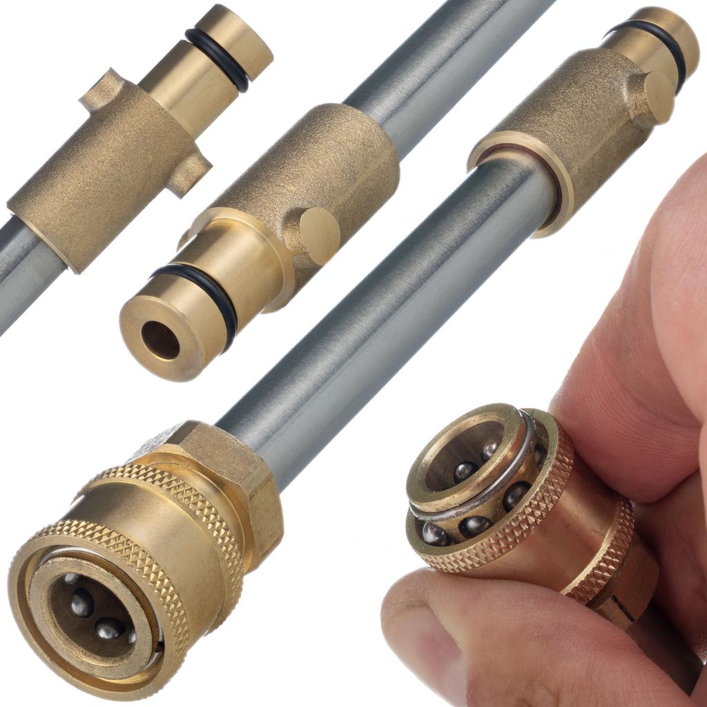 Rosfix Lanca / Adapter 1/4QRC-Gerni Bayonet – Zwiększona Kompatybilność | Max Ciśnienie 2000 PSI | Łatwa Instalacja I Trwałość