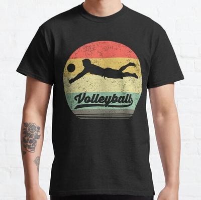 Vintage Volleyball Love Team Player Sports Game Athlete T-Shirt S-3XL