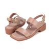 Barbara Lambskin Upper Cushion Signature The Flat 4cm Sandals 3 Colors Bbj394