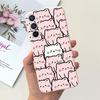Soft Silicone Cases For Samsung Galaxy A54 5G A53 5G Case Samsung A23 4G 5G A12 A125F Bumper Shell Black Cat Stylish Coques Etui