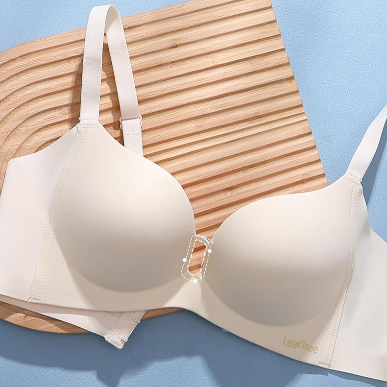 Latex Underwear for Women Gathered Flat Chest Sexy and Seamless Bra Thickened Anti Sagging Gathered Accessory Breasts No Steel Ring Bra