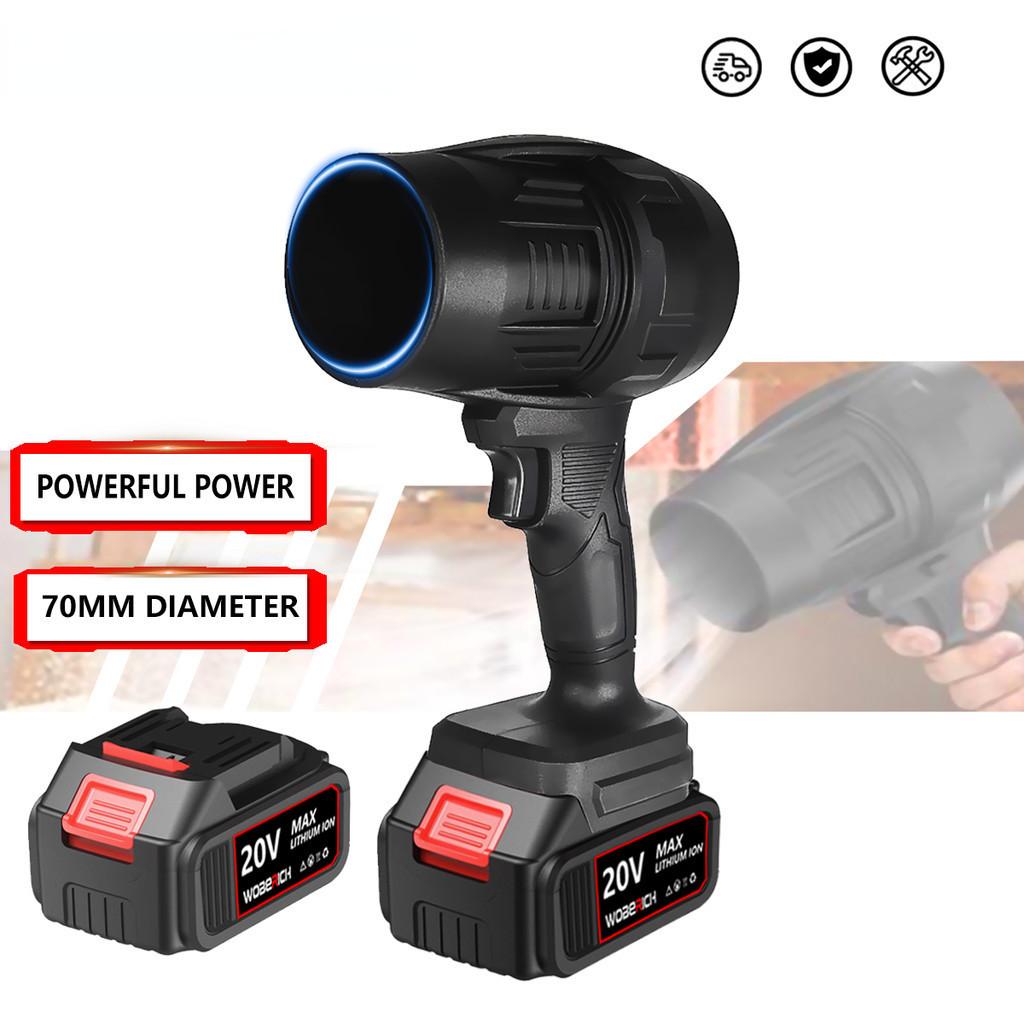 Cordless Violent Turbo Jet Fan Portable High Power Hair Dryer Household Mini Handheld Air Blower Black