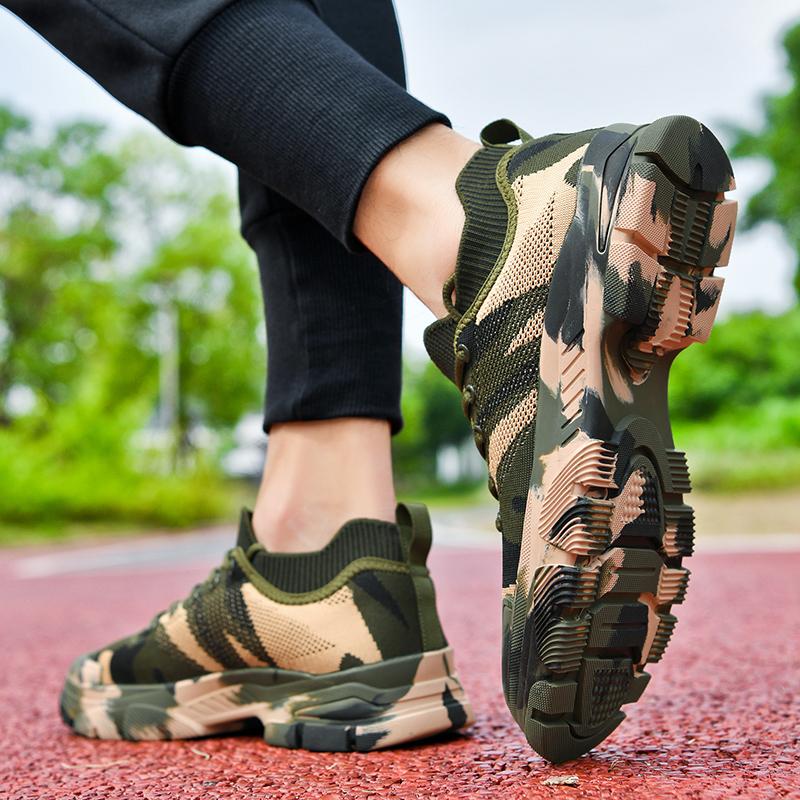 Men's Shoes Camouflage Sports Shoe Breathable Anti Slip Outdoor Hiking Shoes Green Summer 2025 Designer Shoes Train Elegant