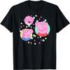 T-shirt Portrait Coloré des Frères et Sœurs pour le 20ème Anniversaire de Peppa Pig