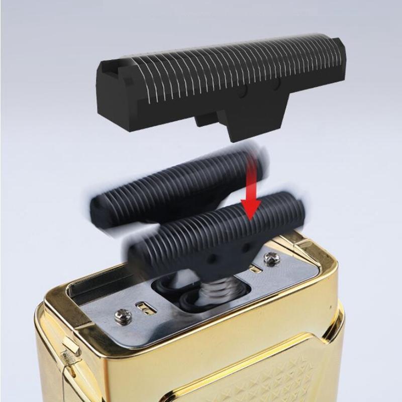 Golden Razor Zero Shave for Beard Hair Gold 0mm Bald Head Shaving Tool Men's Shaver