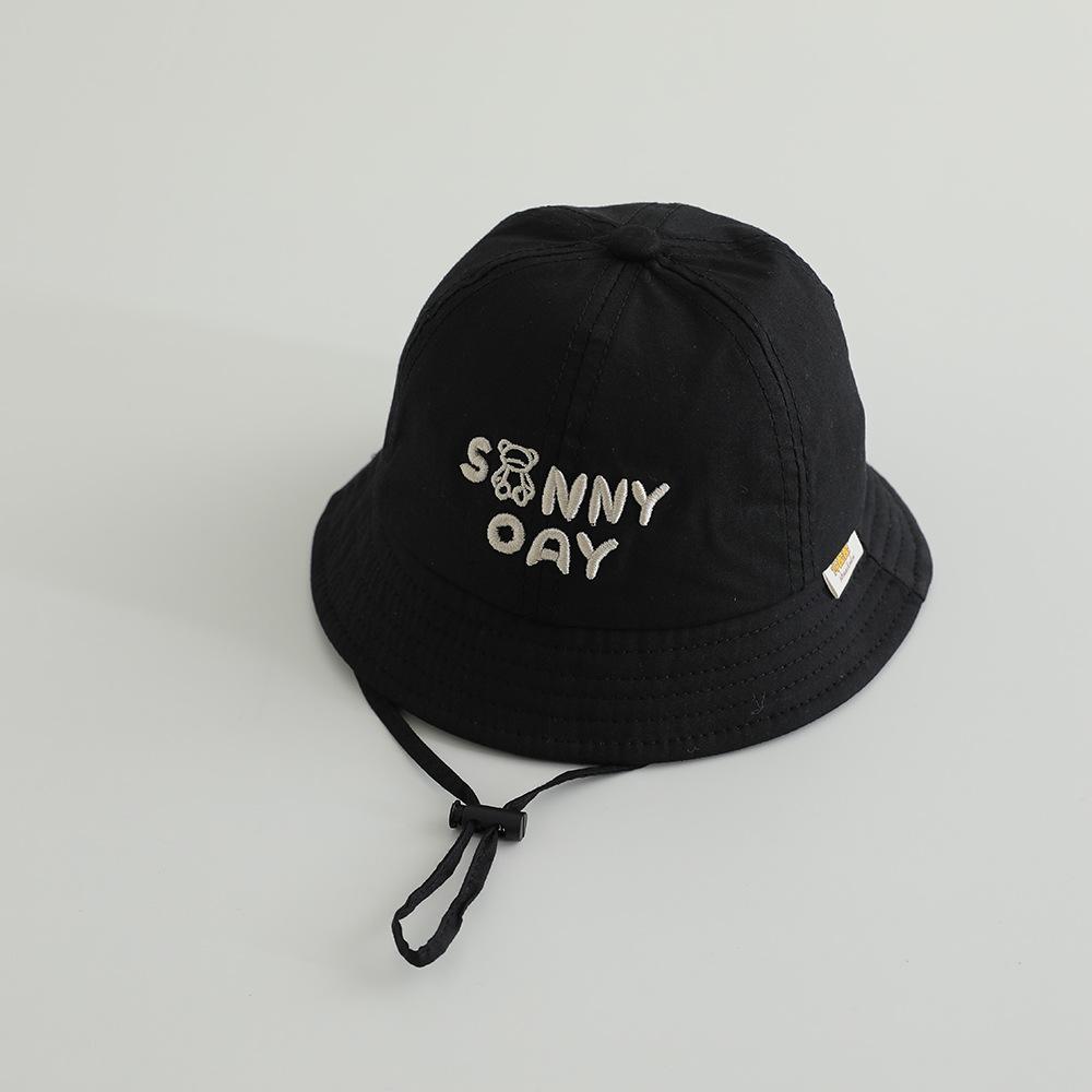 Hiking Fishing Hat Fisherman Caps New Bucket Hats For Children Boys Girls Spring Summer Cute Cartoon Letter Sunhat Panama Cap