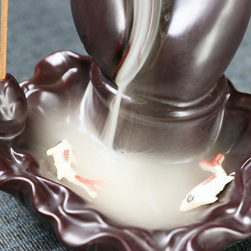 Димова курильниця зворотного потоку Пальники для курильниці Waterfall River Handicraft Holder