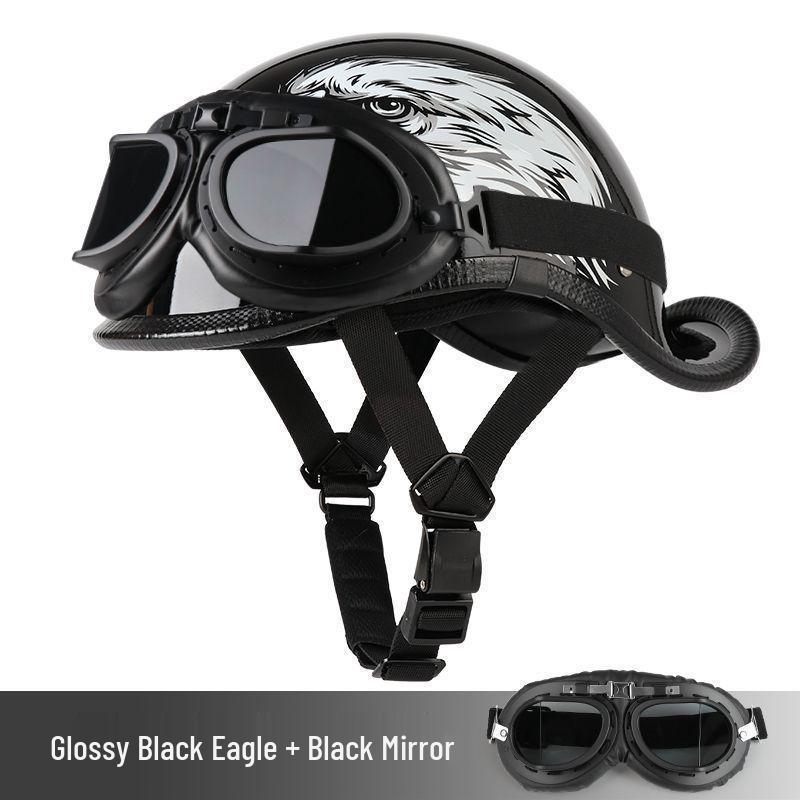 G3F Retro Japanischer Aufgebogener Heckhelm: Herren- & Damen-Cruiser-Helm für Radfahrer