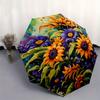 Colorful Sunflower Garden Fabric - Vibrant Floral Home Decor PanelUmbrella, Portable 3-Fold Compact Umbrella for Men & Women Gift