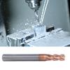 5mm 4 Flutes Nano Coating Spiral End Mill Tungsten Steel CNC Milling Cutter Bit (5pcs)