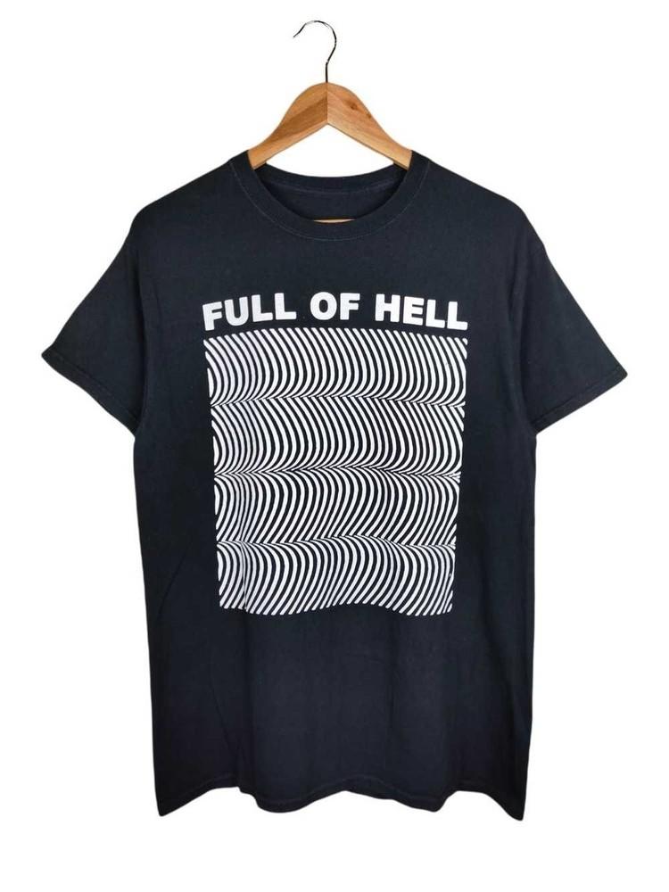 Full of Hell Black Cotton T-Shirt  OM639 Unisex T-Shirt S