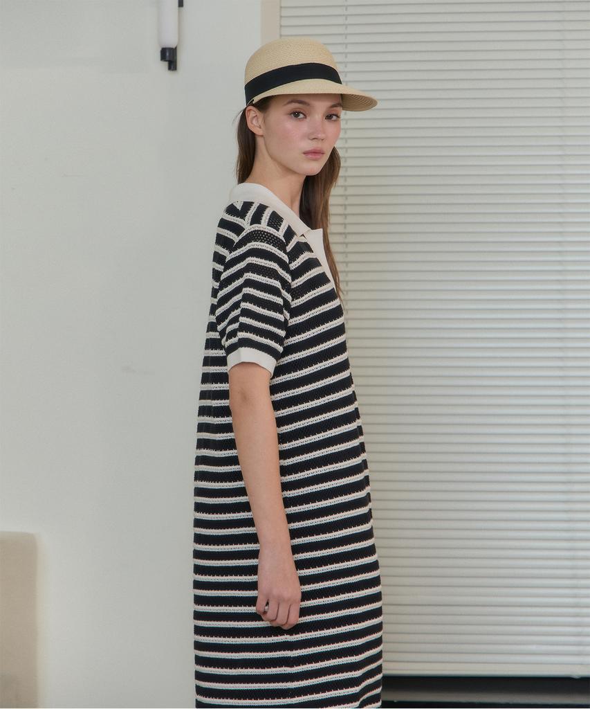 Jucy Judy Striped Knit Dress (+Inner) Jzop324E