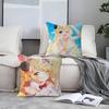 T-Tsunomaki ANIME WatameS Pillow Case Removable Washable Cushion Cover – All-Season Soft Linen
